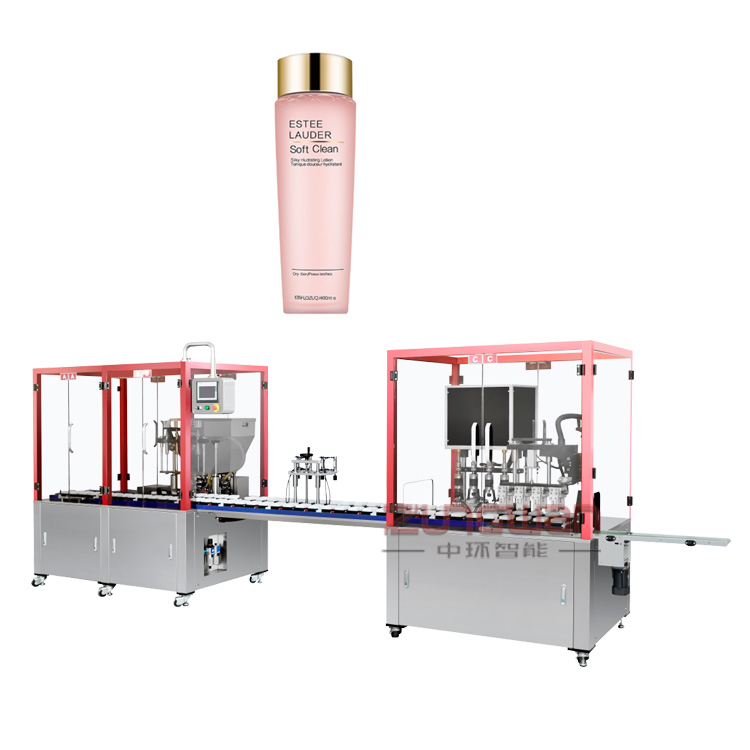 安徽省彩妝粉水液體灌裝機(jī)，品質(zhì)售后無(wú)憂水乳膏霜灌裝旋蓋機(jī)